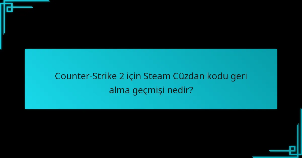 Steam Cüzdan kodu geri alma geçmişimde hangi sorunlarla karşılaşabilirim?