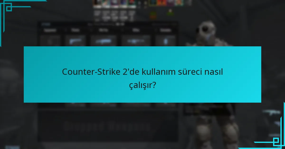 Counter-Strike 2’de kullanım süreci nasıl çalışır?