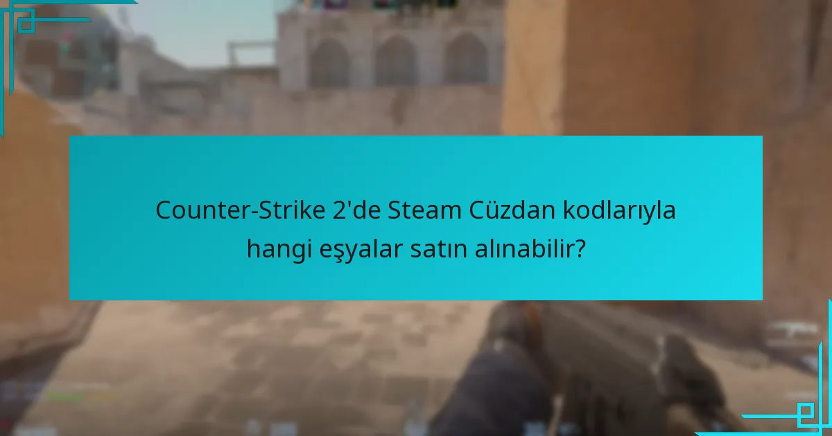 Counter-Strike 2’de Steam Cüzdan kodlarıyla hangi eşyalar satın alınabilir?