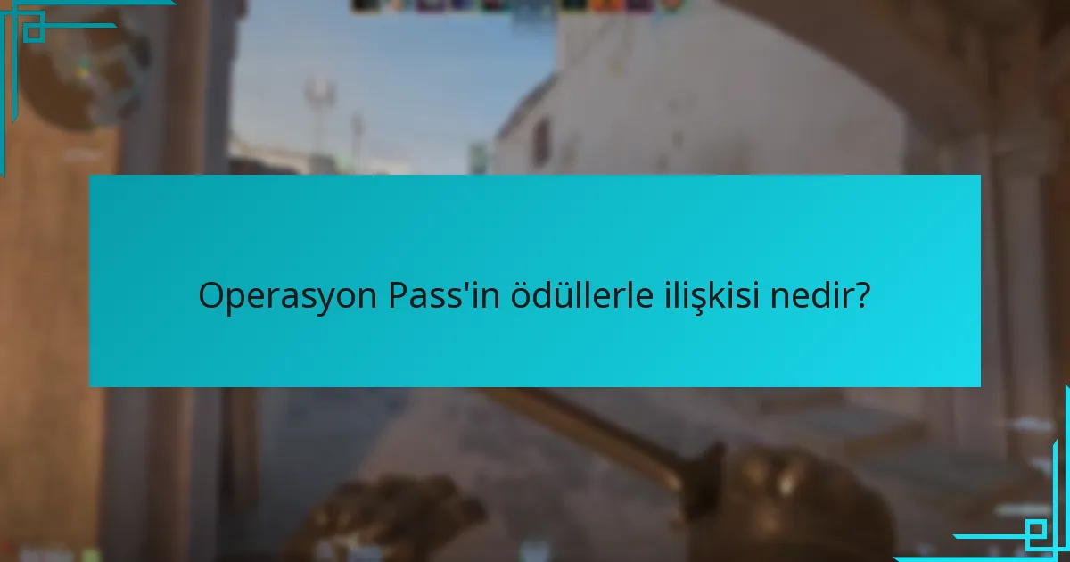 Operasyon Pass’in ödüllerle ilişkisi nedir?