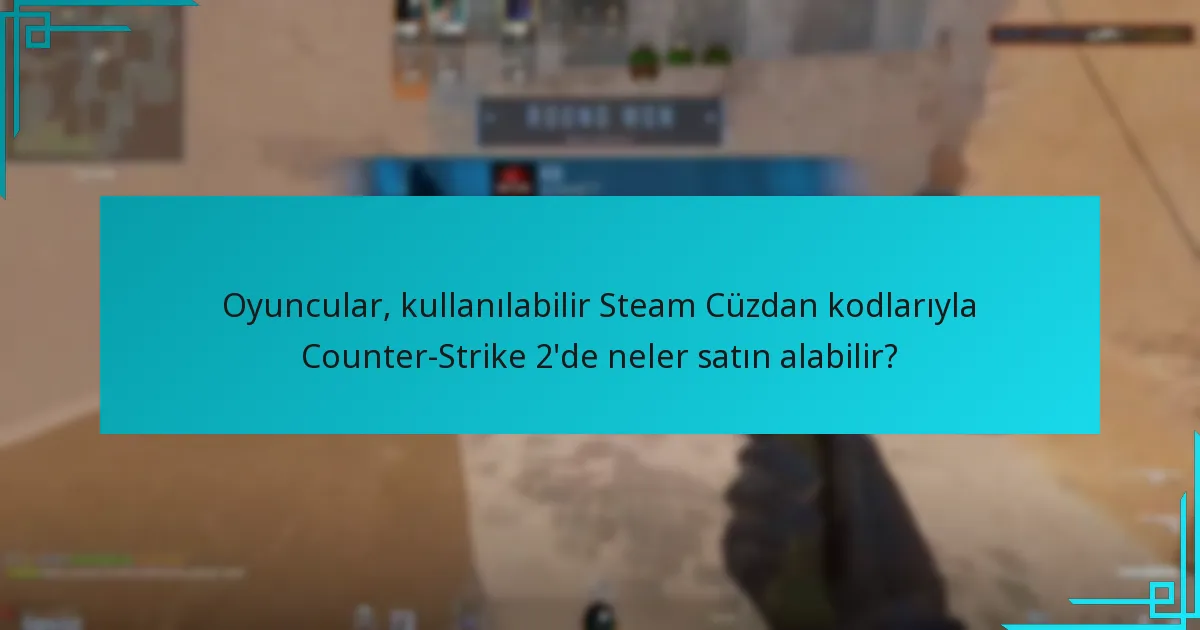 Oyuncular, kullanılabilir Steam Cüzdan kodlarıyla Counter-Strike 2’de neler satın alabilir?