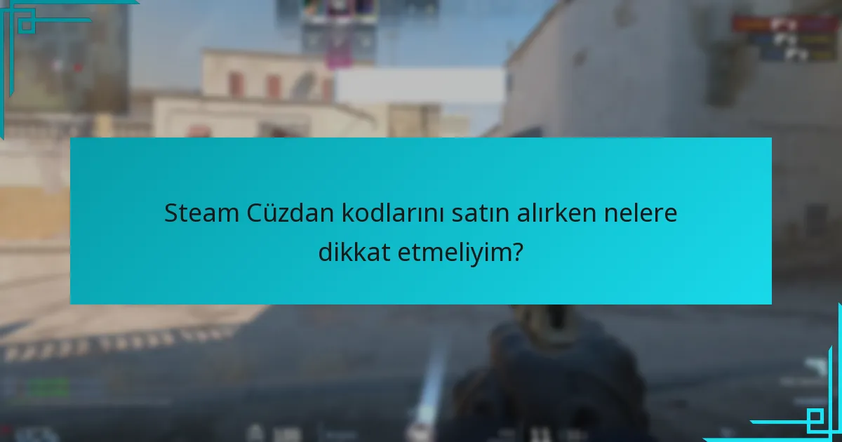 Steam Cüzdan kodlarını satın alırken nelere dikkat etmeliyim?